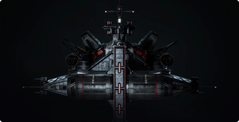 Battle Cruiser 3D Model - Image 4