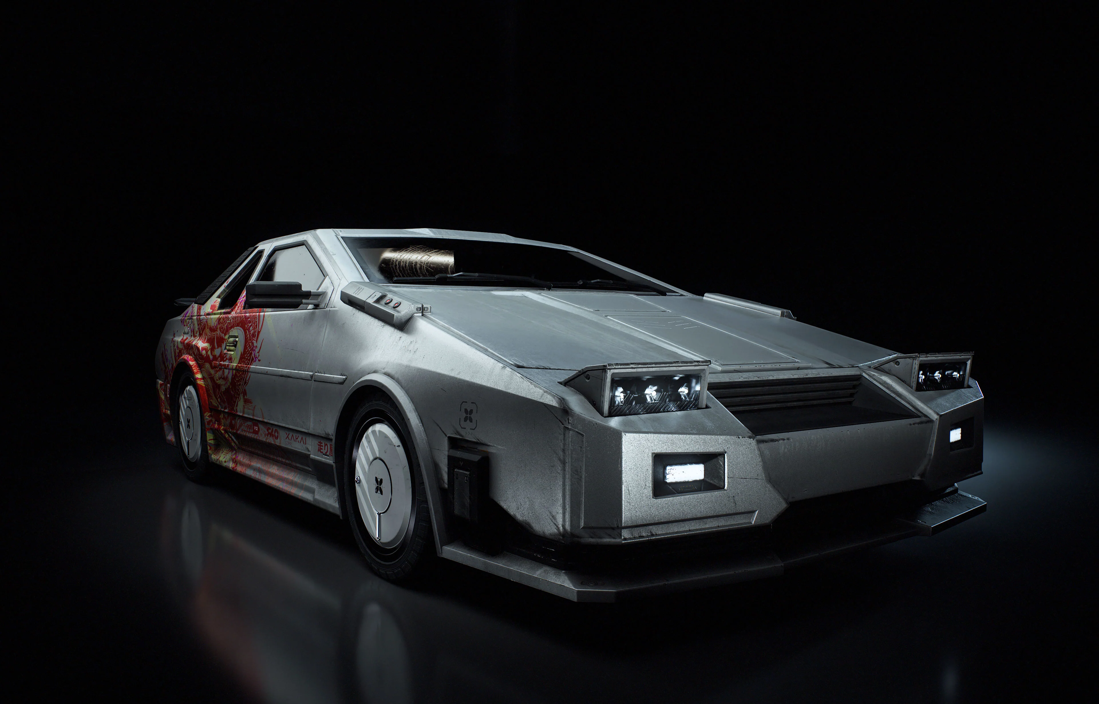 CyberPunk Sports Car 3D Model - Image 3