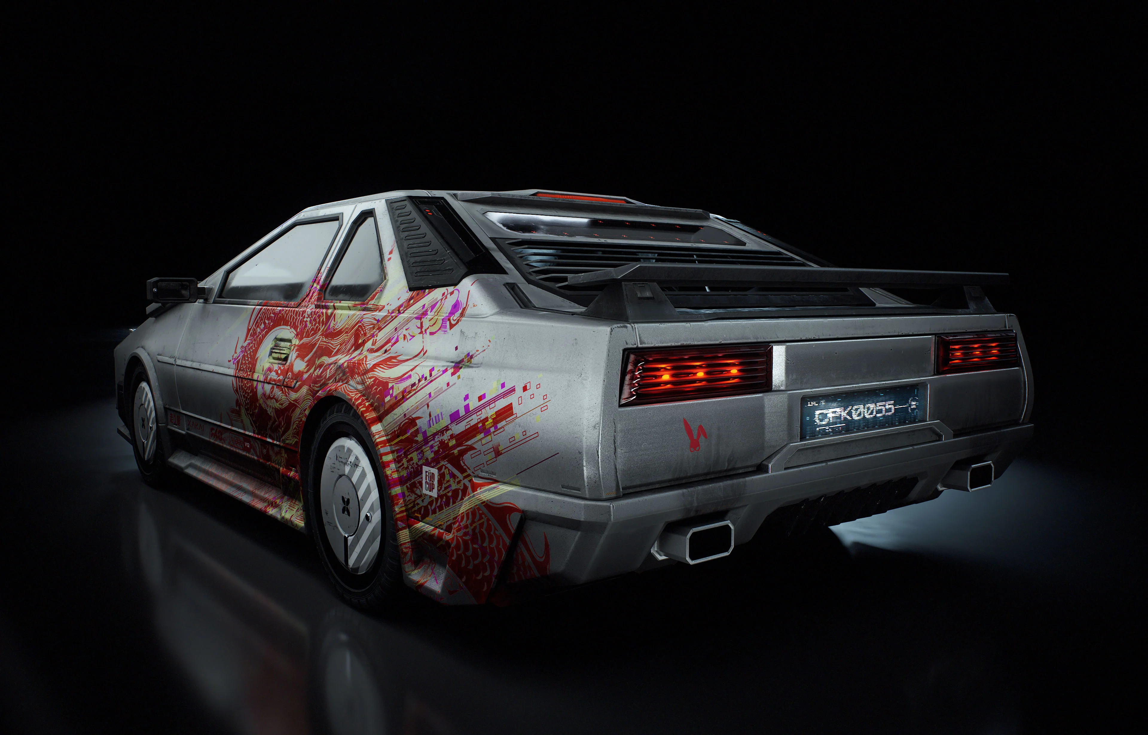 CyberPunk Sports Car 3D Model - Image 5