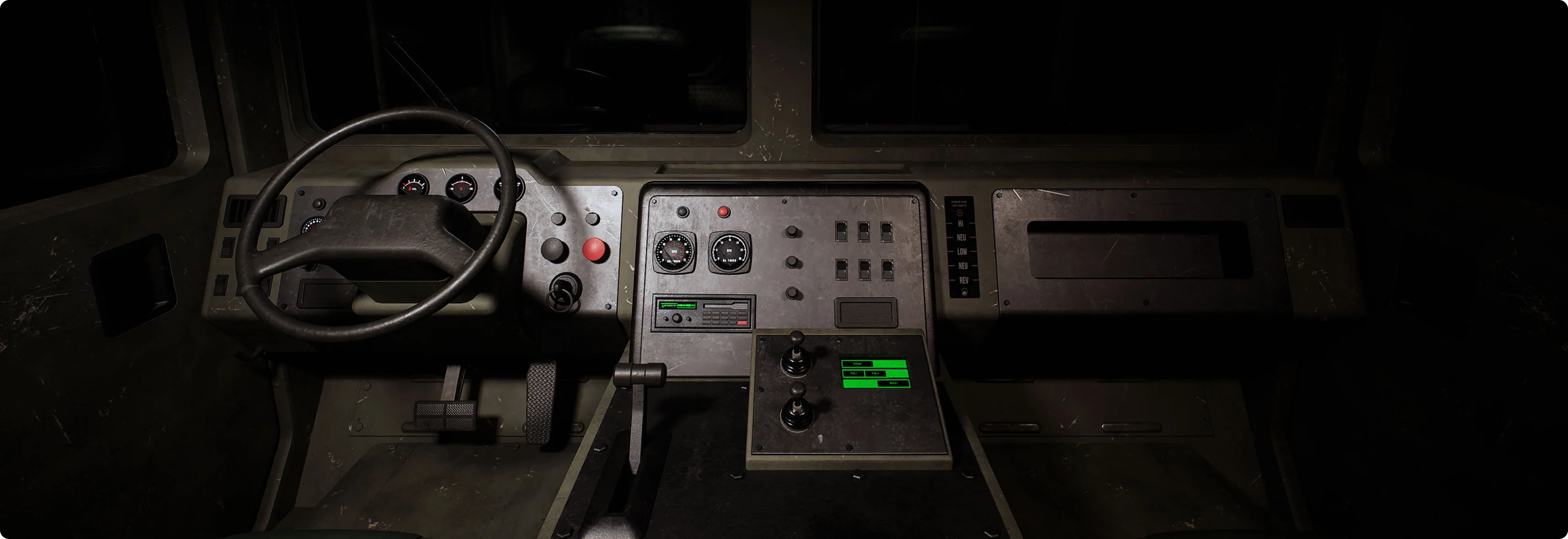 Large Equipment Transport Truck 3D Model - Image 7