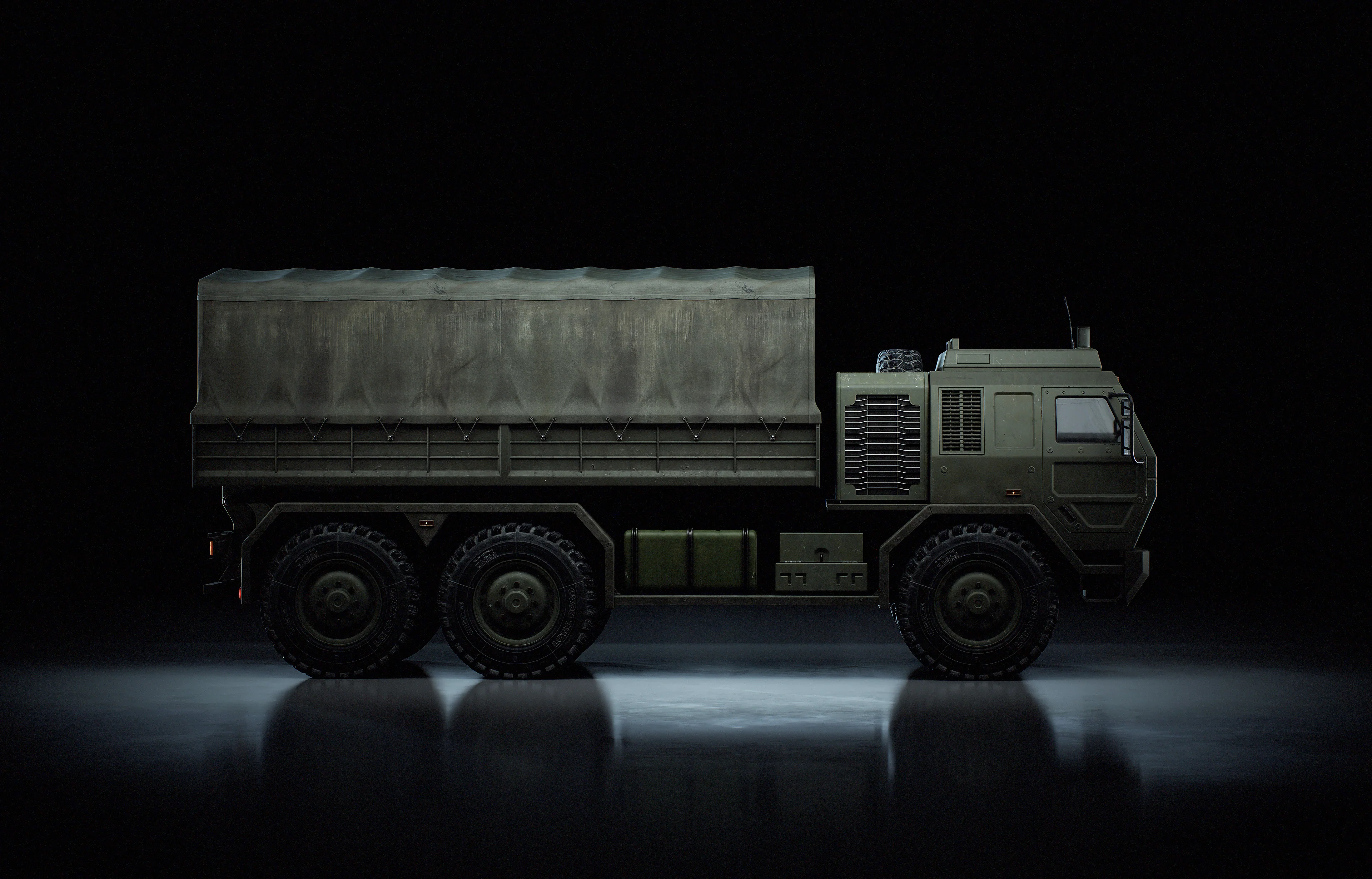 Military Transport Truck 3D Model - Image 5
